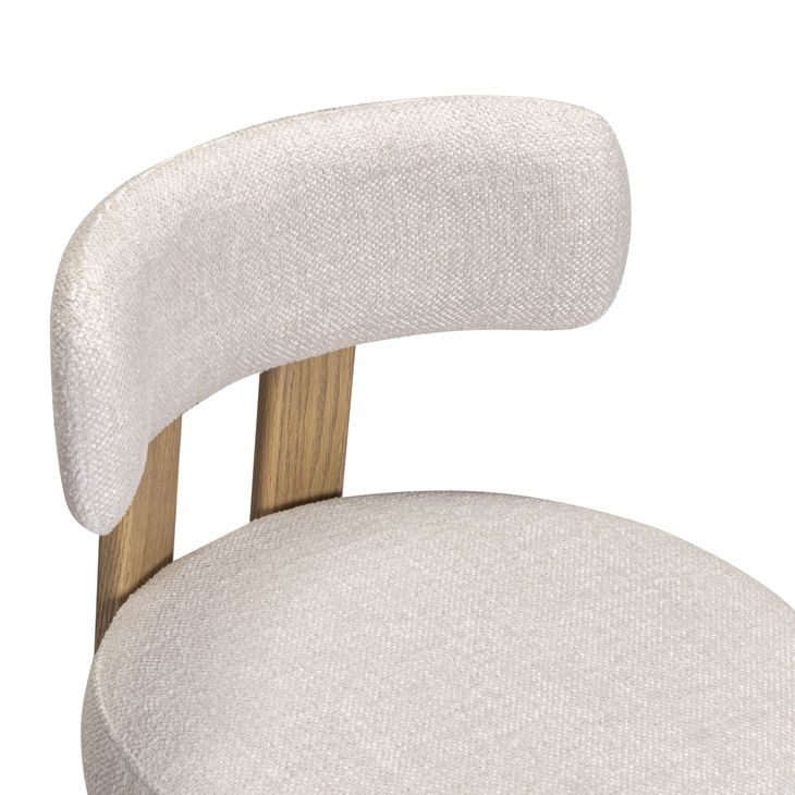 Odessa Cream Performance Fabric Upholstered Counter Height Stool