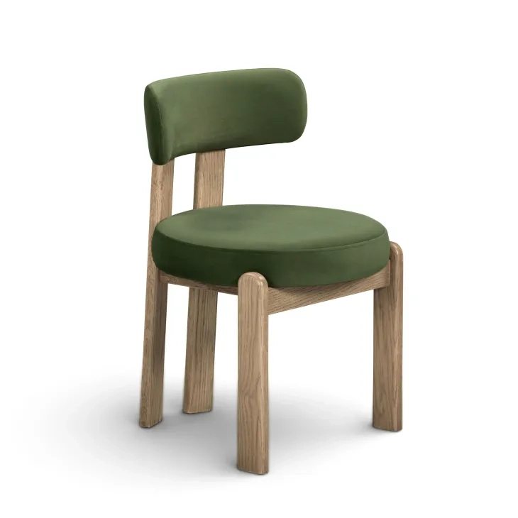 Odessa Green Performance Fabric Upholstered Dining Chair