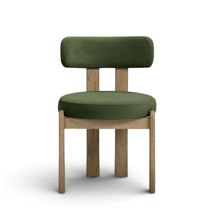 Odessa Green Performance Fabric Upholstered Dining Chair