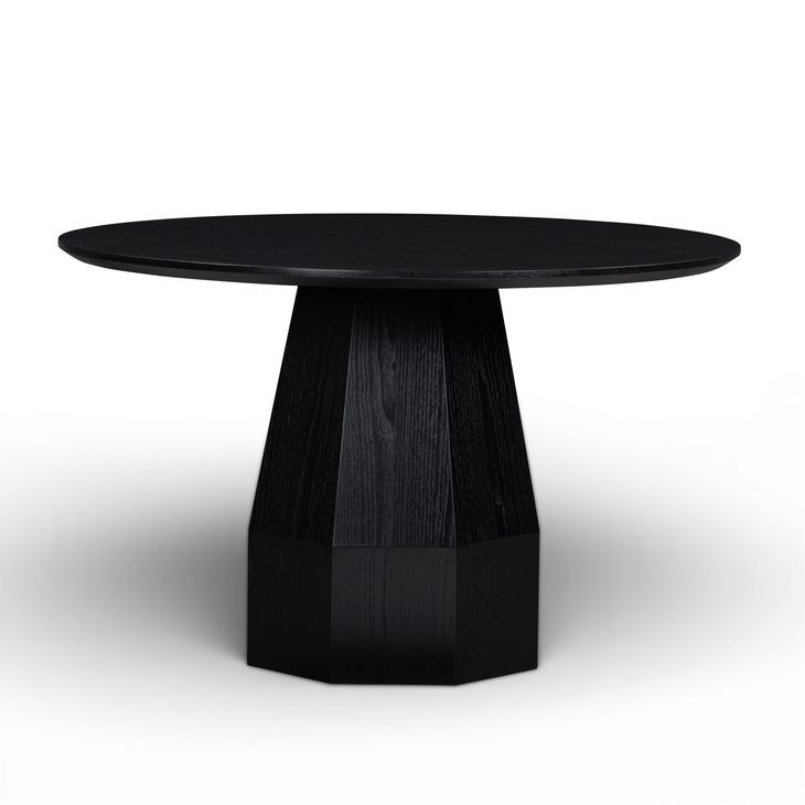 Brocha Black 48" Round Dining Table