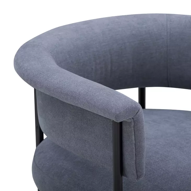 Taylor Blue Performance Chenille Upholstered Dining Chair