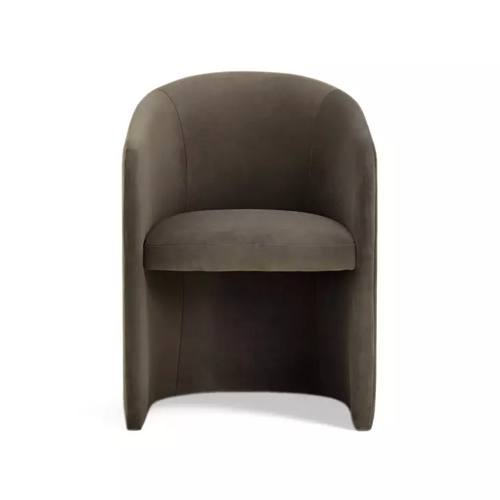 Seraphina Chocolate Brown Performance Velvet Upholstered Dining Chair