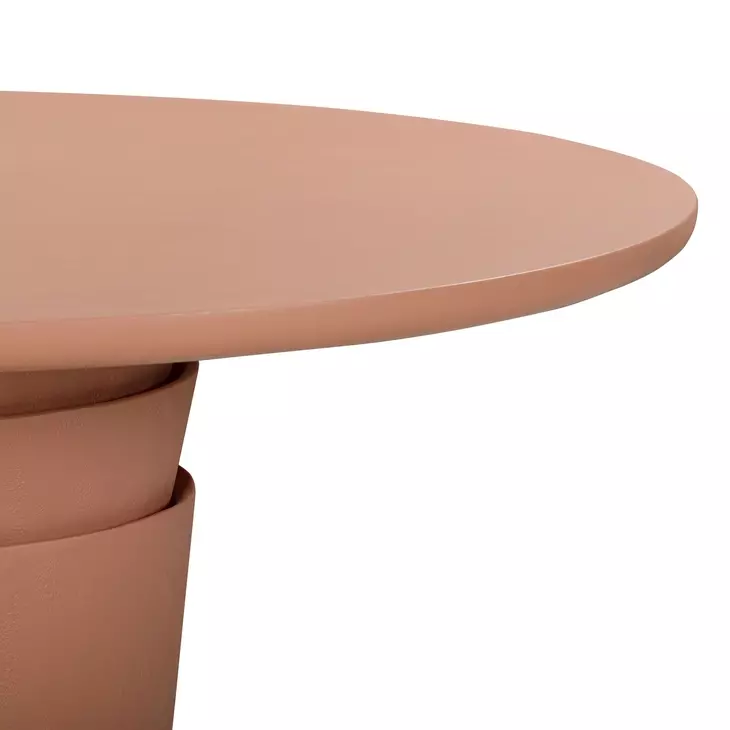 Margot Red Terracotta Outdoor 54" Round Dining Table