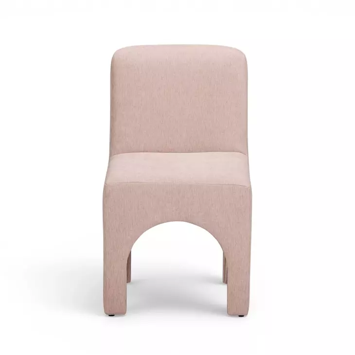 Tomlin Light Pink Performance Chenille Upholstered Dining Chair