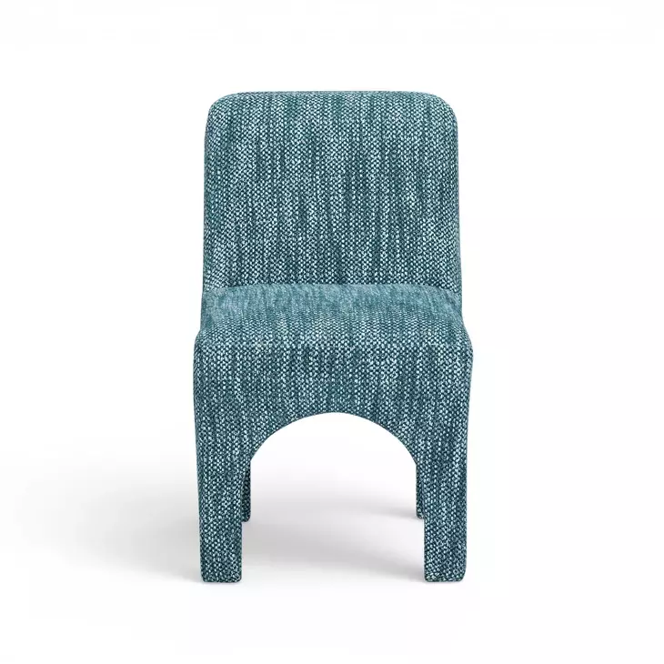 Tomlin Teal Performance Chenille Upholstered Dining Chair