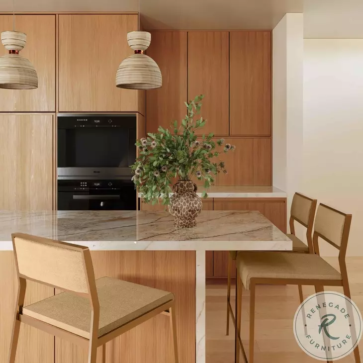 Gale Tan Basketweave Stackable Stool Set of 2