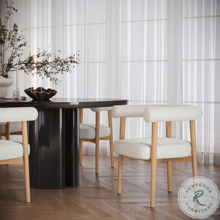 Spara White Performance Vegan Leather Dining Chair