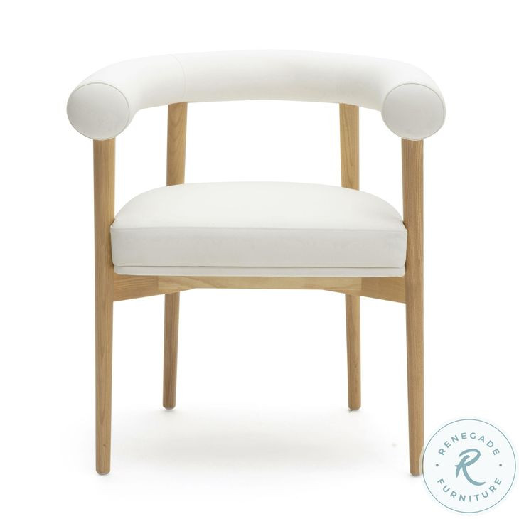 Spara White Performance Vegan Leather Dining Chair