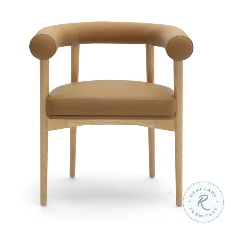 Spara Cognac Performance Vegan Leather Dining Chair