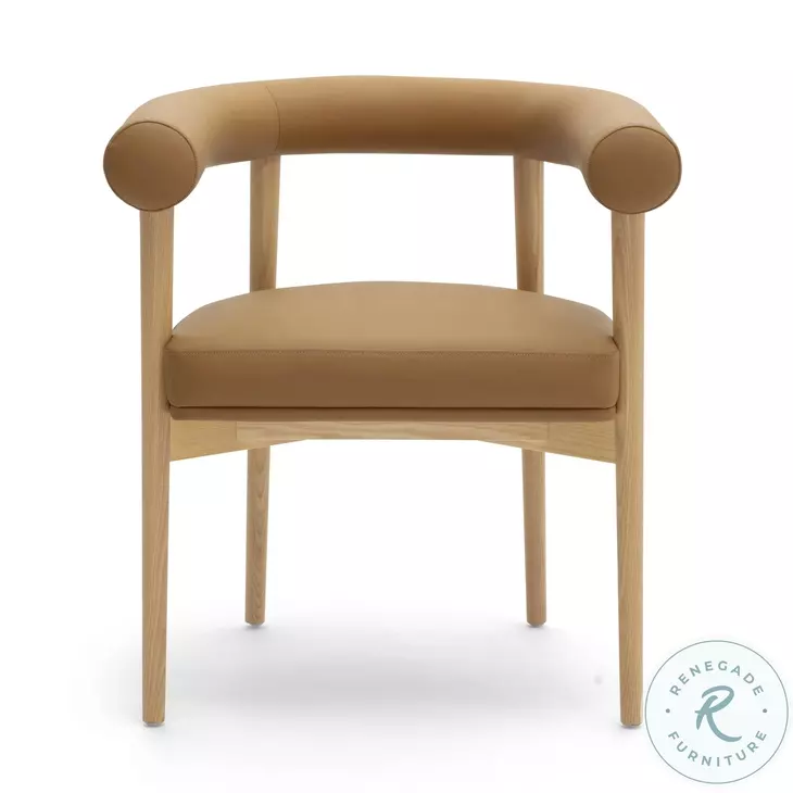 Spara Cognac Performance Vegan Leather Dining Chair