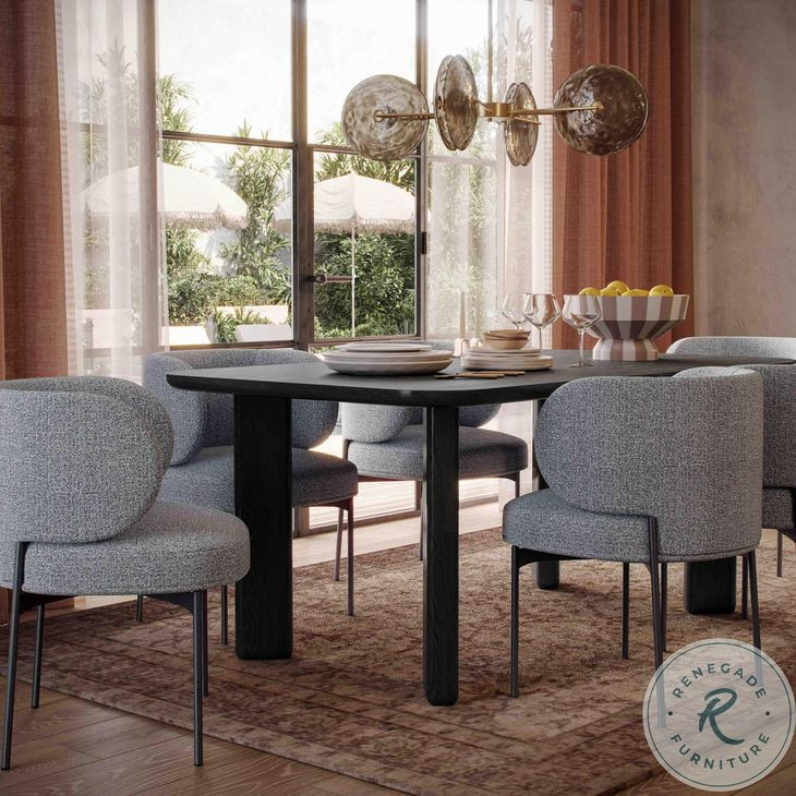 Maureen Speckled Grey Performance Boucle Dining Chair