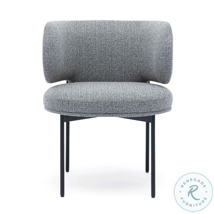 Maureen Speckled Grey Performance Boucle Dining Chair