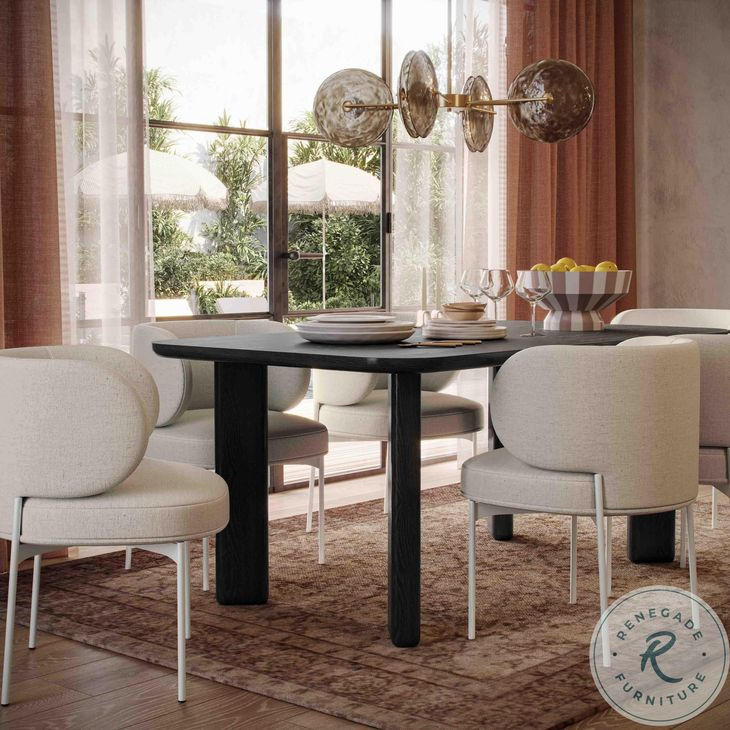 Maureen Cream Performance Upcycled Linen Dining Chair