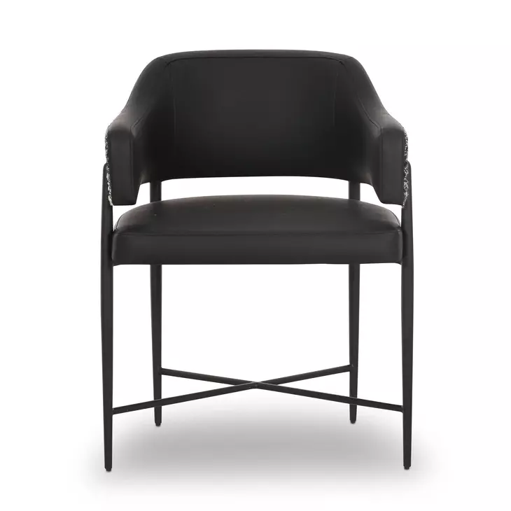 Sezanne Black Performance Fabric Dining Chair