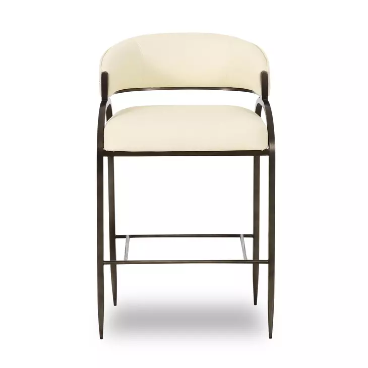 Tatum Cream Performance Fabric Counter Height Stool