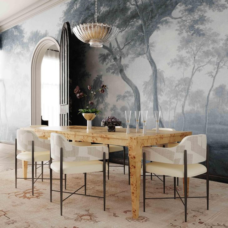 Sezanne Cream Performance Fabric Dining Chair