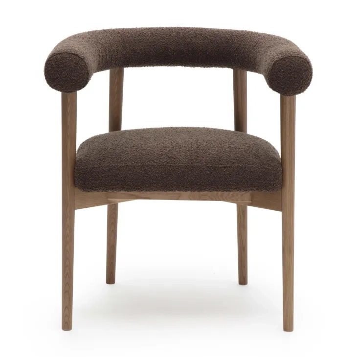 Spara Chocolate Brown Performance Fabric Upholstered Dining Chair