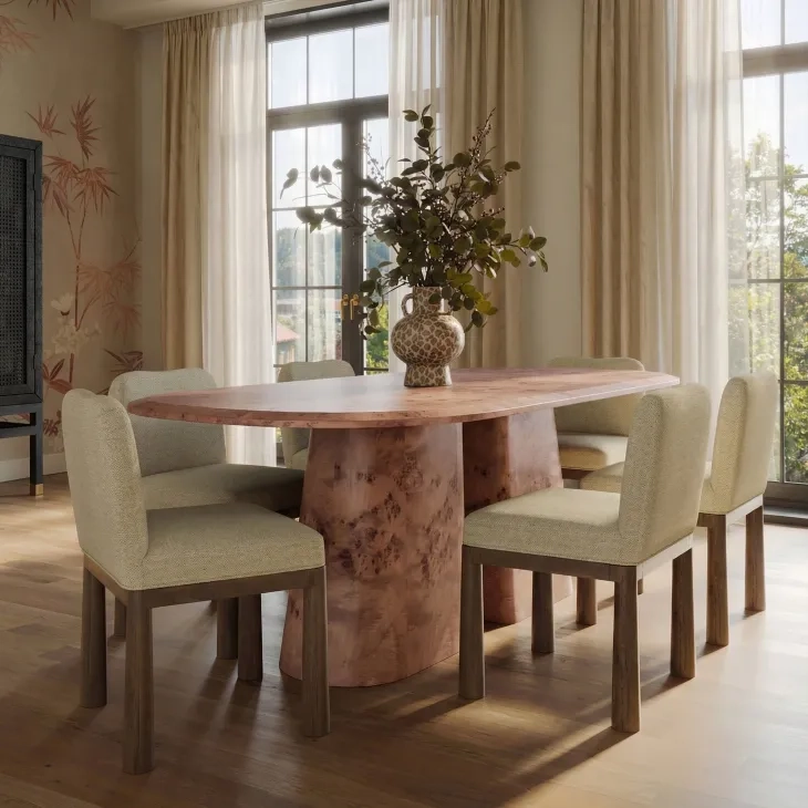Gladyss Honey Oval Dining Room Set
