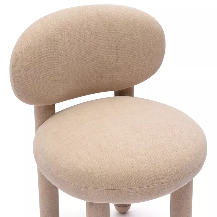 Manu Tan Performance Chenille Upholstered Dining Chair