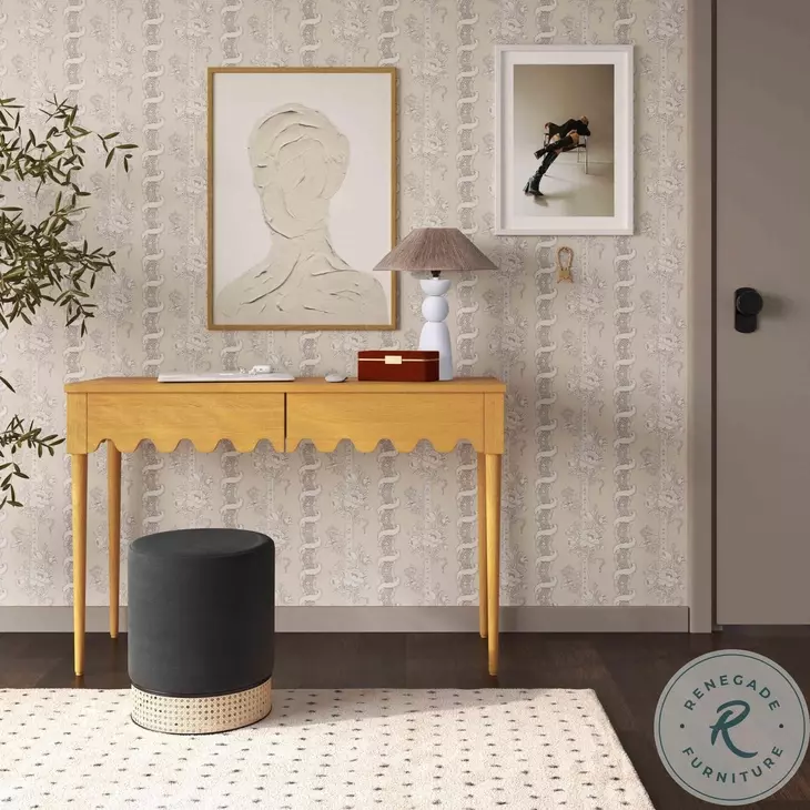 Oodle Natural Ash 2 Drawer Desk