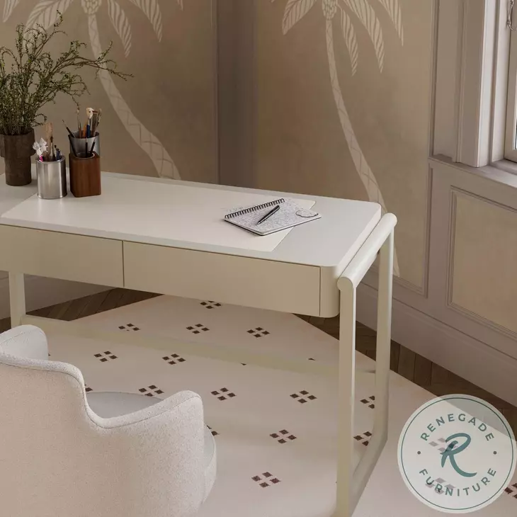 Alfalfa Taupe 2 Drawer Desk