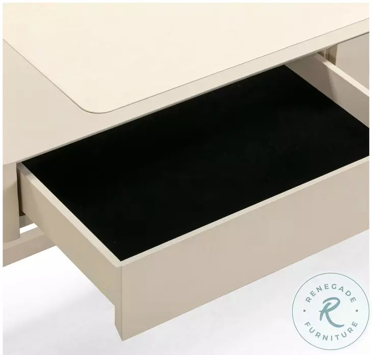 Alfalfa Taupe 2 Drawer Desk