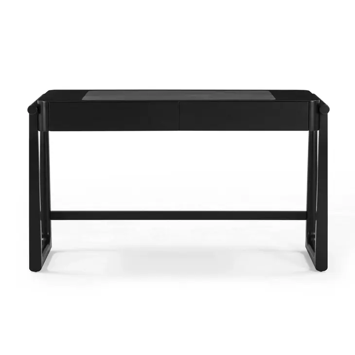 Alfalfa Black 52" Desk with 2 Drawers