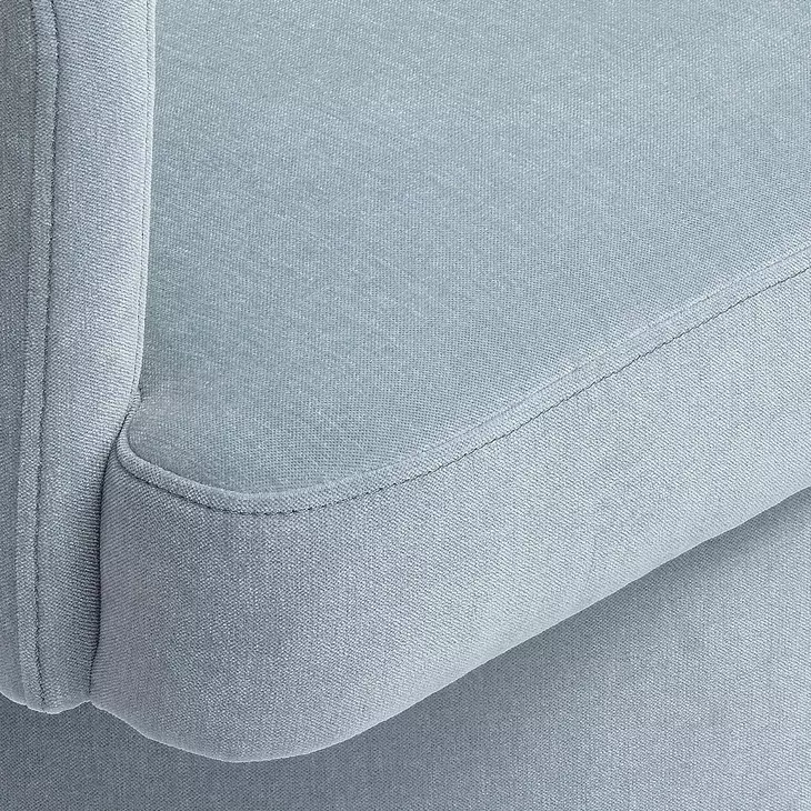 Kristen Faded Blue Upcycled Rolling Desk Chair