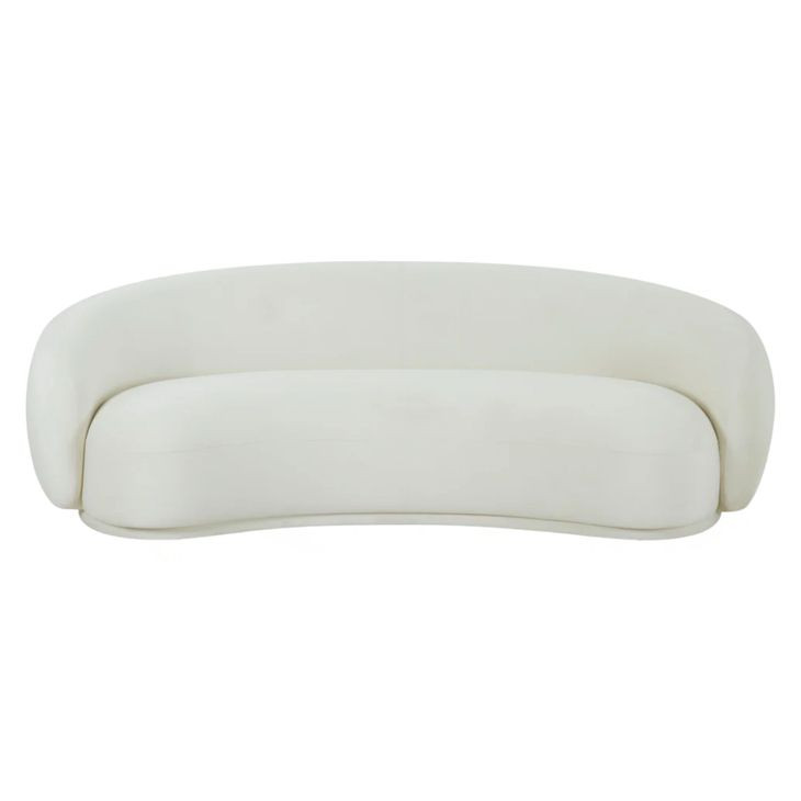 Kendall Cream Velvet 90" Sofa