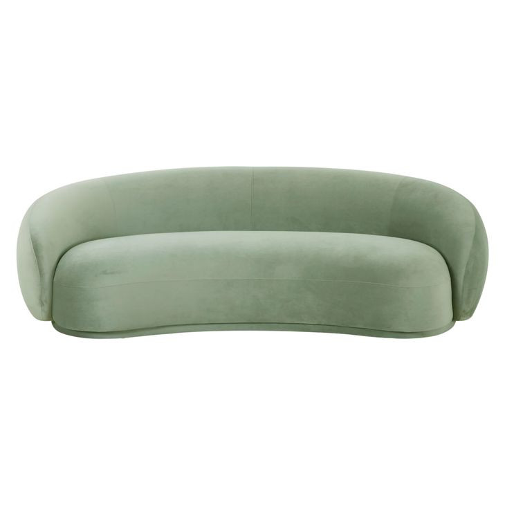 Kendall Moss Green Velvet 90" Sofa