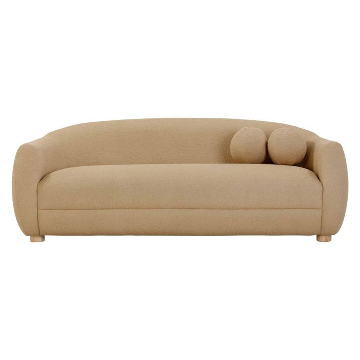 Judy Honey Boucle 80" Sofa