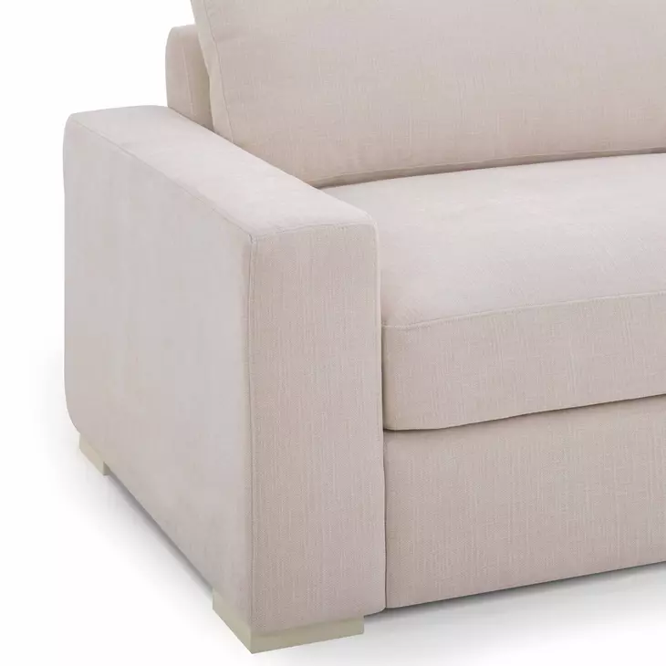 Beckham Beige Performance Fabric 96" Sofa