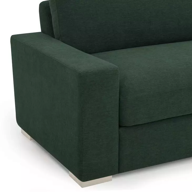 Beckham Green Performance Fabric 96" Sofa