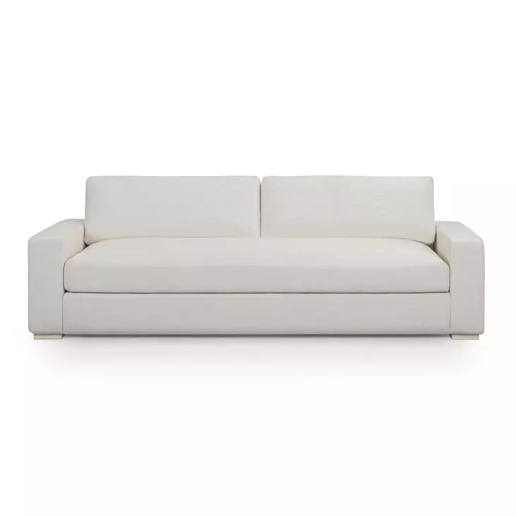 Beckham Cream Performance Fabric Upcycled Living Room Set