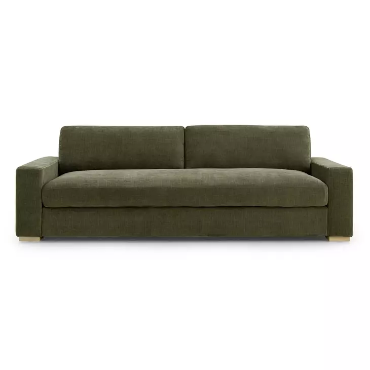 Beckham Olive Green Performance Fabric Living Room Set