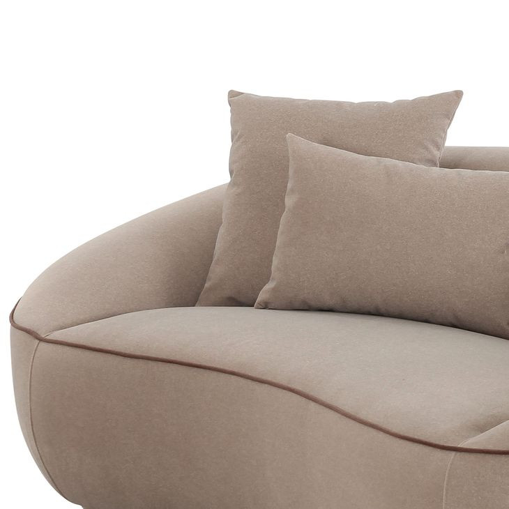 Jenny Taupe Performance Fabric 78" Loveseat