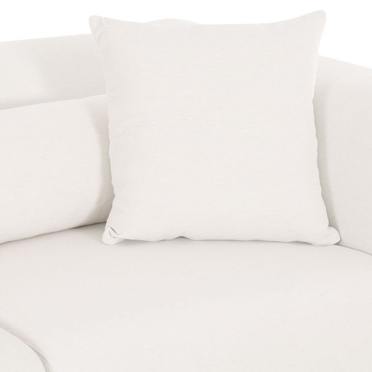 Tarra Cream Performance Fabric 4 Piece Modular Sectional
