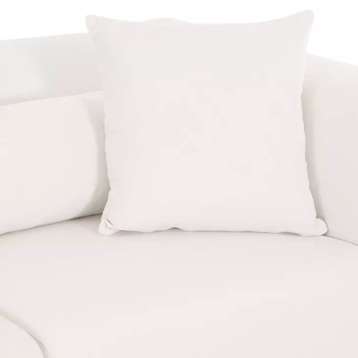Tarra Cream Performance Fabric 4 Piece Modular Sectional