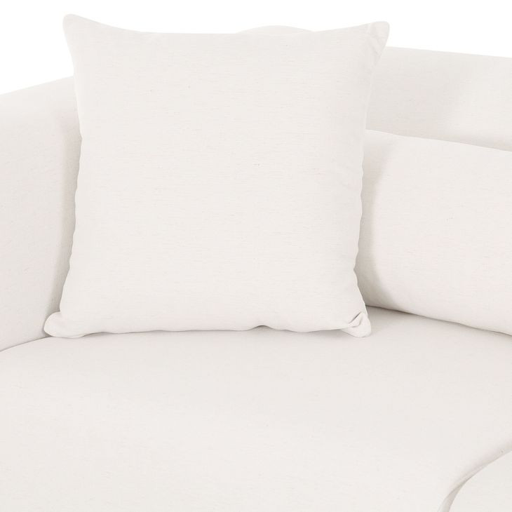 Tarra Cream Performance Fabric 119" Modular Sofa