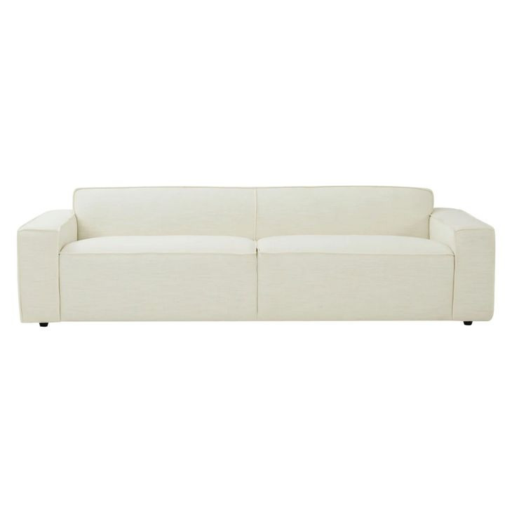 Olafur Cream Linen 97" Sofa