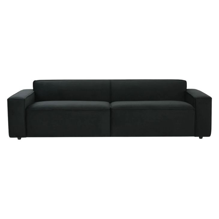 Olafur Black Velvet 97" Sofa