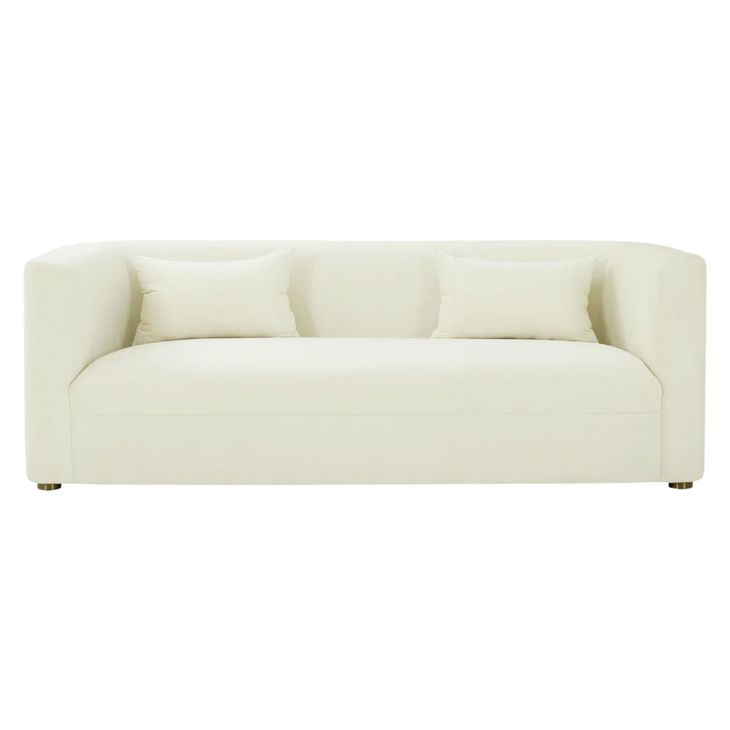 Callie Cream Velvet Sofa