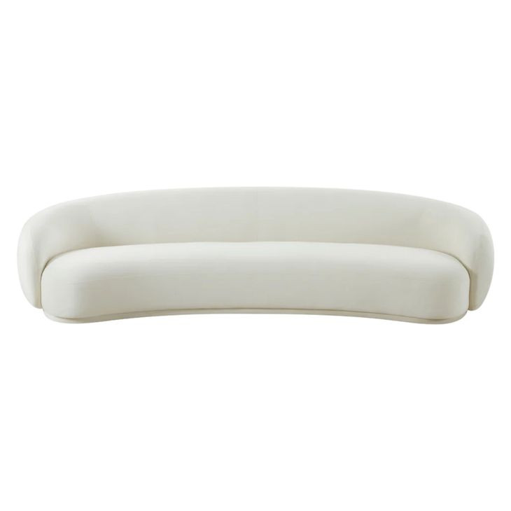 Kendall Cream Velvet 120" Sofa