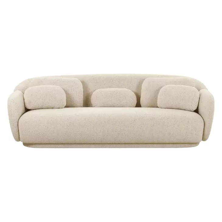 Misty Cream Boucle 90" Sofa