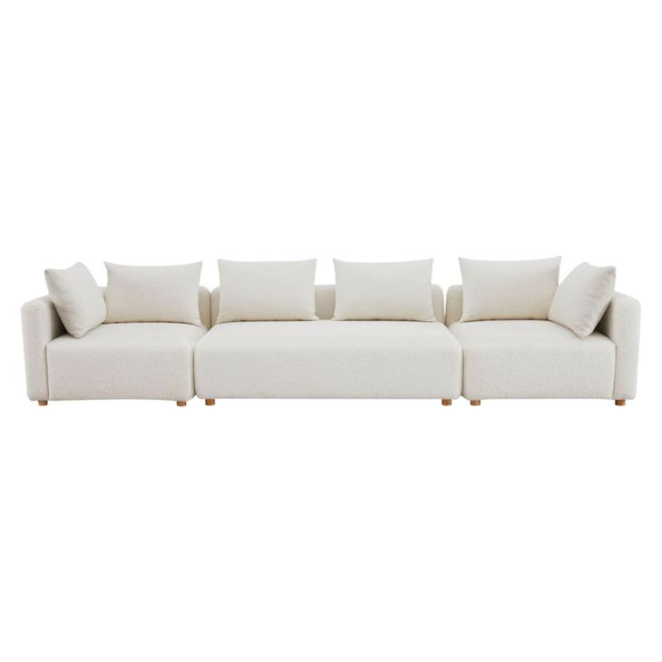 Hangover Cream Boucle Long 145" Sofa