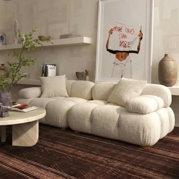 Calliope Cream Modular 79" Loveseat
