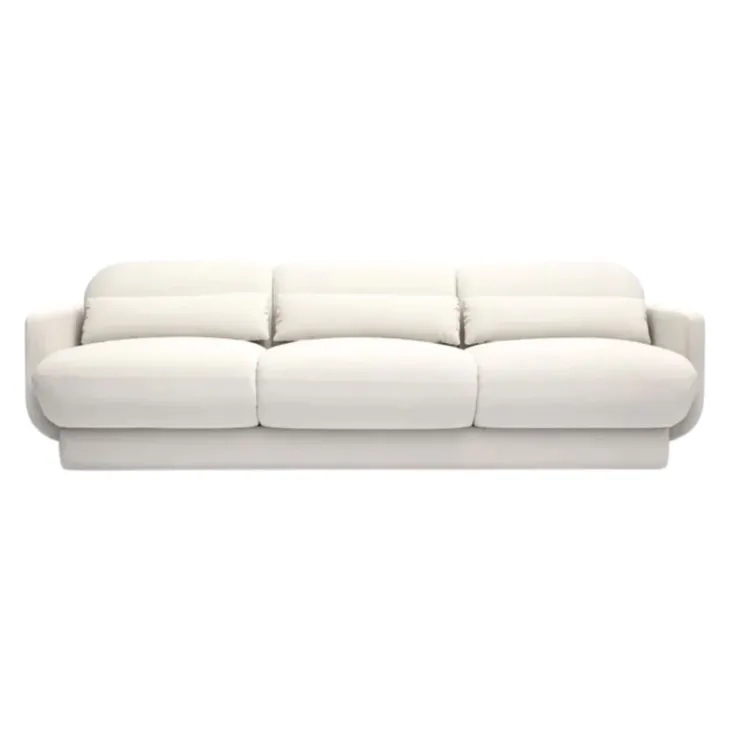 Azalea Cream Velvet 91" Sofa