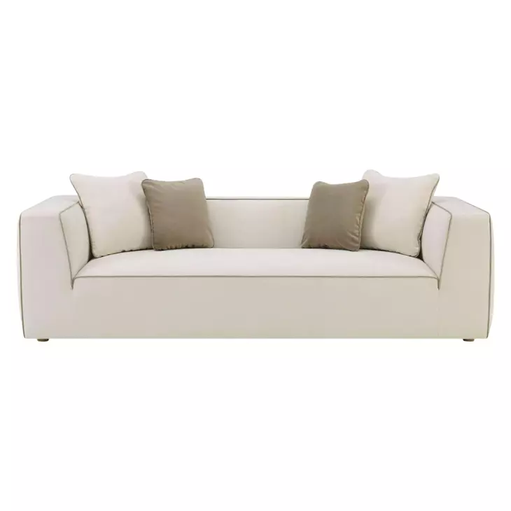 Tristine Cream 96" Sofa