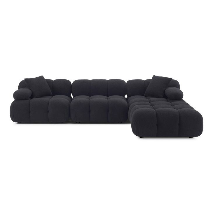 Calliope Black 4 Piece Modular Sectional