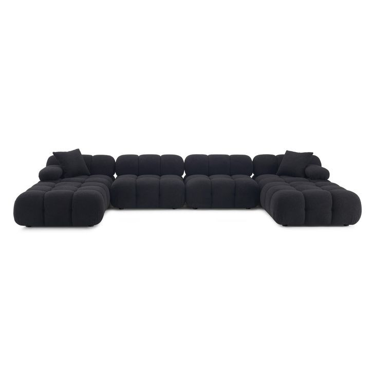 Calliope Black 6 Piece Modular Sectional
